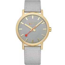  Mondaine A660.30360.80SBU klasszikus szürke és arany 40mm 3ATM karóra