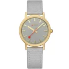 Mondaine A660.30314.80SBU női óra karóra klasszikus szürke és arany 36mm 3ATM karóra