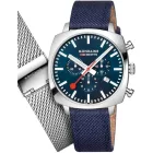 Mondaine MSL.41440.LD.szett férfi óra karóra nagy Cushion szett Kronográf Óra 41mm 5ATM karóra