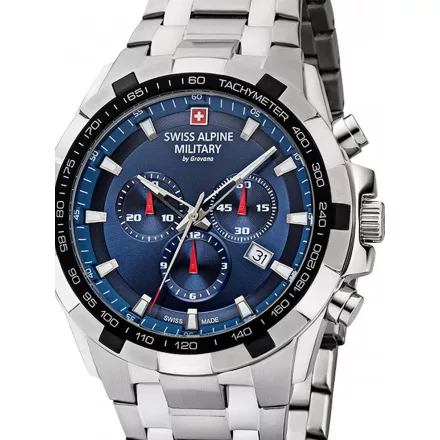 Swiss Alpine Military 7043.9235 zafír köves chrono 46mm 10ATM karóra