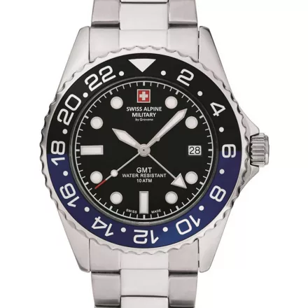 Swiss Alpine Military 7052.1132 GMT diver 42mm 10ATM karóra
