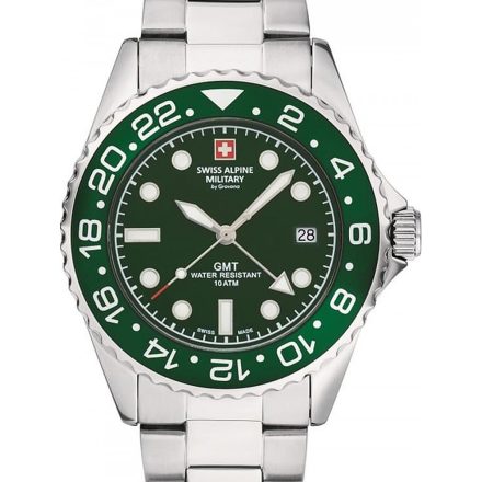 Swiss Alpine Military 7052.1134 GMT diver 42mm 10ATM karóra