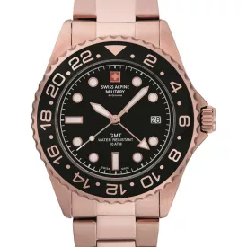 Swiss Alpine Military 7052.1167 GMT diver 42mm 10ATM karóra