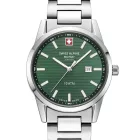 Swiss Alpine Military 7767.1134 női óra karóra Argos ezüst zöld 34mm 10ATM karóra