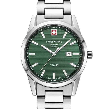 Swiss Alpine Military 7767.1134 női óra karóra Argos ezüst zöld 34mm 10ATM