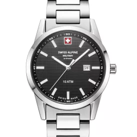   Swiss Alpine Military 7767.1137 női óra karóra Argos ezüst fekete 34mm 10ATM karóra