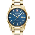 Swiss Alpine Military 7767.1115 női óra karóra Argos arany kék 34mm 10ATM karóra