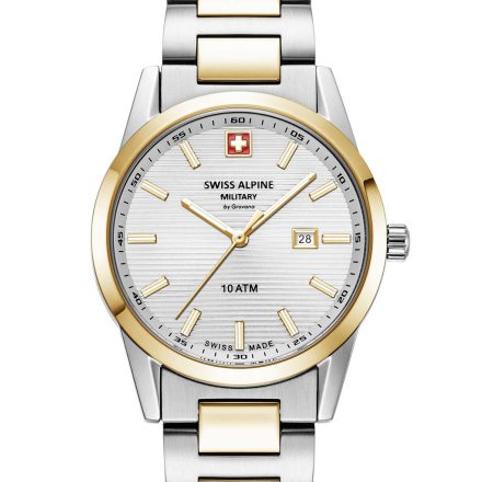 Swiss Alpine Military 7767.1142 női óra karóra Argos két tónusú ezüst 34mm 10ATM