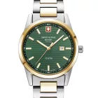 Swiss Alpine Military 7767.1144 női óra karóra Argos két tónusú zöld 34mm 10ATM karóra