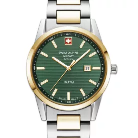   Swiss Alpine Military 7767.1144 női óra karóra Argos két tónusú zöld 34mm 10ATM karóra