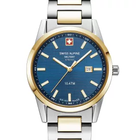   Swiss Alpine Military 7767.1145 női óra karóra Argos két tónusú kék 34mm 10ATM karóra