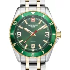 Swiss Alpine Military 7034.1144 férfi óra karóra Sierra két tónusú zöld 42mm 10ATM karóra