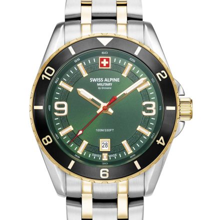 Swiss Alpine Military 7034.1148 férfi óra karóra Sierra két tónusú fekete 42mm 10ATM