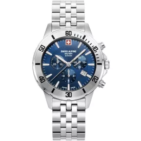   Swiss Alpine Military 7024.9135 férfi óra karóra Cruiser Kronográf Óra 44mm 10ATM  karóra