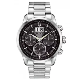   Bulova 96B319 Sutton klasszikus Kronográf Óra 44mm 3ATM karóra