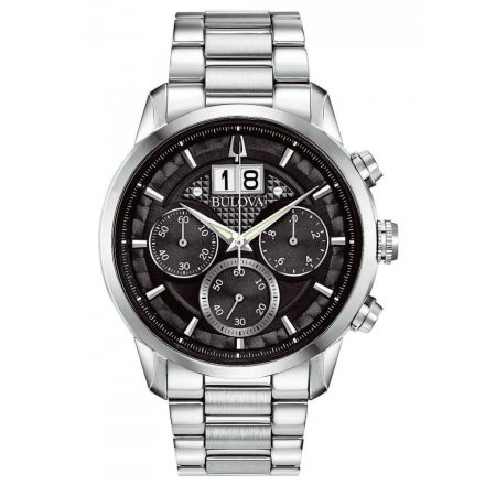 Bulova 96B319 Sutton klasszikus Kronográf Óra 44mm 3ATM karóra