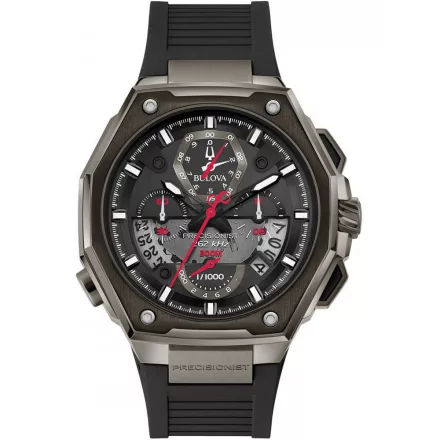 Bulova 98B358 Precisionist Kronográf Óra 46mm 30ATM karóra