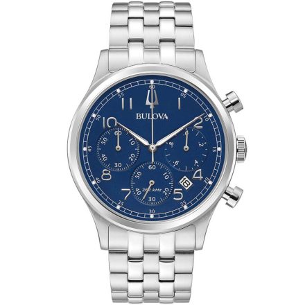 Bulova 96B358 klasszikus Kronográf Óra 43mm 3ATM karóra