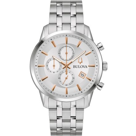 Bulova 96B411 Sutton Kronográf Óra férfi karóra 41mm 3ATM