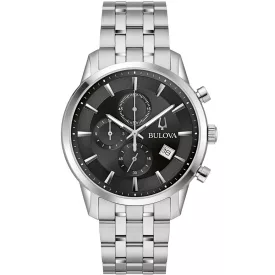   Bulova 96B412 Sutton Kronográf Óra férfi óra karóra 41mm 3ATM karóra