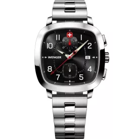   Wenger 01.1933.109 férfi óra karóra Vintage Sport Kronográf Óra 40mm 5ATM karóra