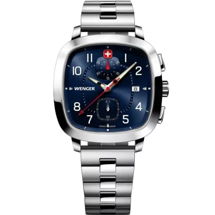 Wenger 01.1933.111 férfi óra karóra Vintage Sport Kronográf Óra 40mm 5ATM karóra