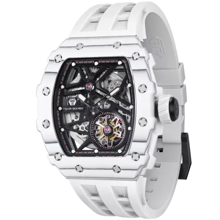Tsar Bomba TB8209CF-05 férfi óra karóra Elemental szénszálas automata 44mm 5ATM  karóra