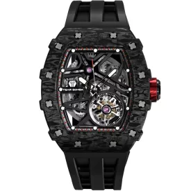   Tsar Bomba TB8209CF-01 férfi óra karóra Elemental szénszálas automata 44mm 5ATM  karóra