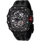 Tsar Bomba TB8209CF-01 férfi óra karóra Elemental szénszálas automata 44mm 5ATM  karóra