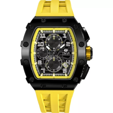 Tsar Bomba TB8204Q-07 férfi óra karóra Elemental Kronográf Óra 44mm 5ATM  karóra
