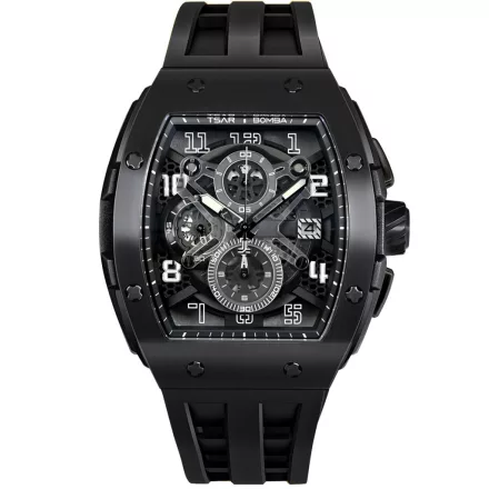 Tsar Bomba TB8211Q-04 férfi óra karóra Elemental Kronográf Óra 52mm 5ATM  karóra