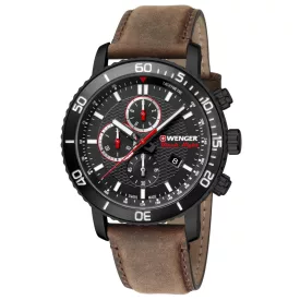   Wenger 01.1843.107 Roadster fekete Night Kronográf Óra 45mm 10 ATM karóra