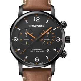   Wenger 01.1743.113 Urban Metropolitan Kronográf Óra 44mm 10ATM karóra