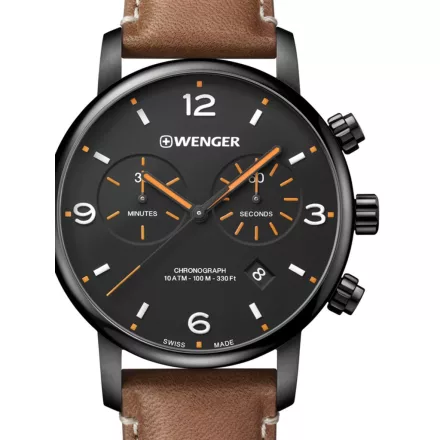 Wenger 01.1743.113 Urban Metropolitan Kronográf Óra 44mm 10ATM karóra