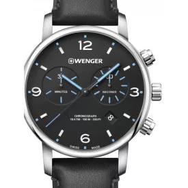   Wenger 01.1743.120 Urban Metropolitan Kronográf Óra 44mm 10ATM karóra