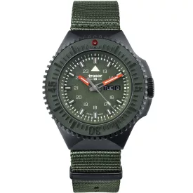 Traser H3 109858 P69 fekete-Stealth zöld 46mm 20ATM karóra