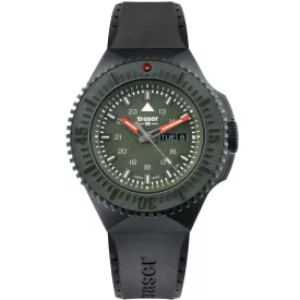 Traser H3 109859 P69 fekete-Stealth zöld 46mm 20ATM karóra