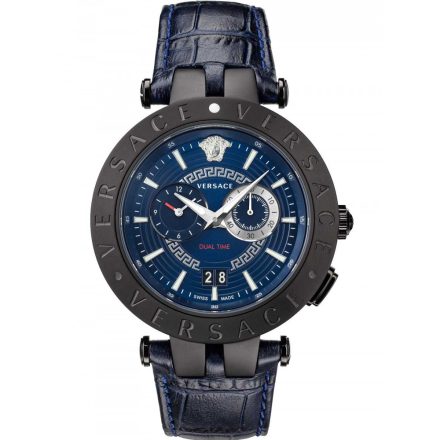 Versace VEBV00419 új V-Race dual-idő 46mm 5ATM karóra