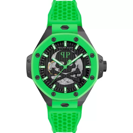 Philipp Plein PWPFA0624 férfi óra karóra Skeleton király automata 46mm 5ATM karóra