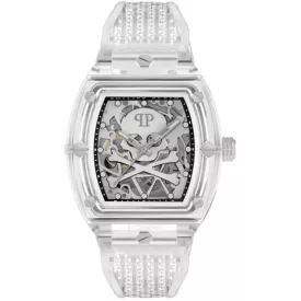   Philipp Plein PWPTA0524 automata férfi óra karóra The $keleton köves 44mm 5ATM  karóra
