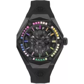   Philipp Plein PWPWA0524 férfi óra karóra The $kull Spikes 46mm 5ATM  karóra