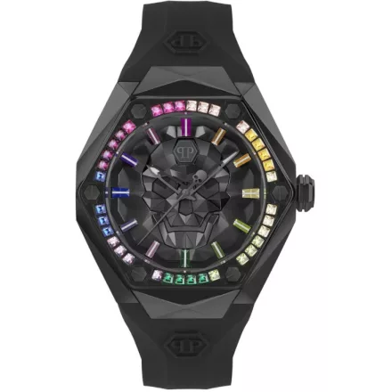 Philipp Plein PWPWA0524 férfi óra karóra The $kull Spikes 46mm 5ATM  karóra