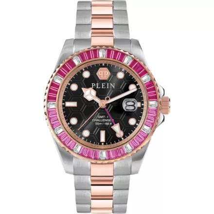 Philipp Plein PWPZA0424 Unisex férfi női GMT-I Challenger Baguettes 44mm 5ATM  karóra