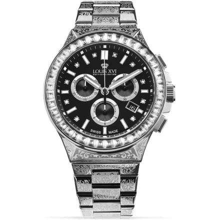 Louis XVI LXVI1217 Le Monarque Royale Kronográf Óra férfi óra karóra 42mm 10ATM karóra
