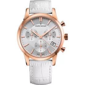   Claude Bernard 10231-37R-AIR női óra karóra klasszikus Kronográf Óra 35mm 5ATM  karóra