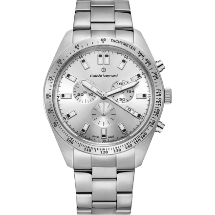 Claude Bernard 10247-3M-AIN férfi óra karóra ST50 Kronográf Óra 44mm 5ATM  karóra