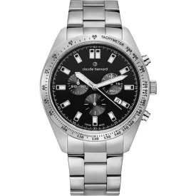   Claude Bernard 10247-3M-NIN férfi óra karóra ST50 Kronográf Óra 44mm 5ATM  karóra