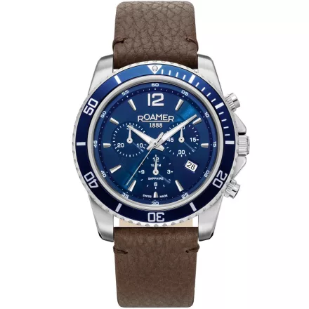 Roamer 862837 41 45 02 férfi óra karóra Nautic Chrono 100 Kronográf Óra 43mm 10ATM karóra