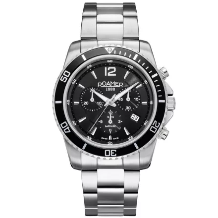 Roamer 862837 41 55 20 férfi óra karóra Nautic Chrono 100 Kronográf Óra 43mm 10ATM karóra
