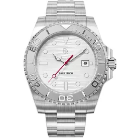   Paul Rich PR-46709 férfi óra karóra köves Bay Arctic Shore ezüst fehér 40mm 5ATM  karóra